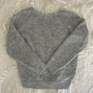 ASTR Serena Open Back Rhinestone Sweater